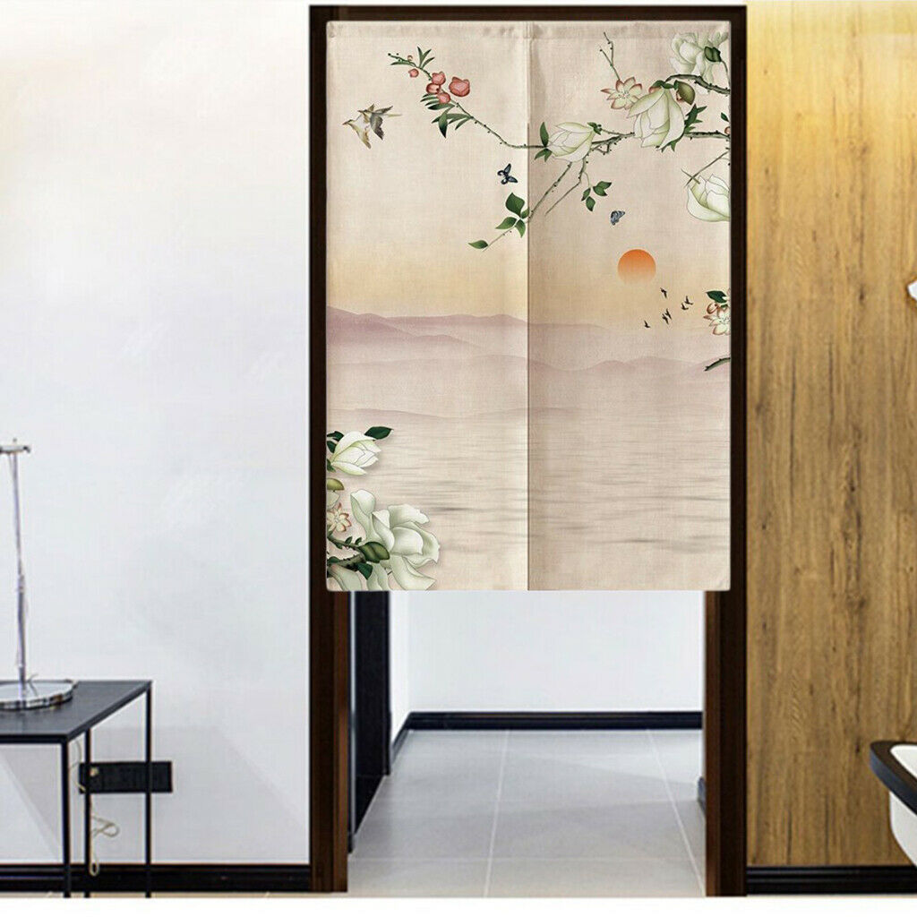 Chinese Door Curtain Japanese Noren Doorway Curtain Room Divider D_33x35inch