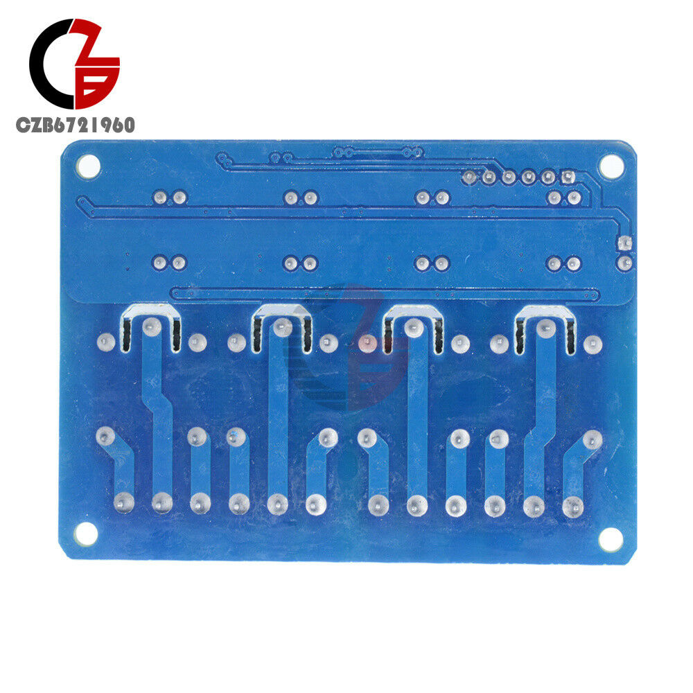 10PCS Four 4 Channel Relay Module DC 5V With Optocoupler Arduino PIC ARM AVR DSP