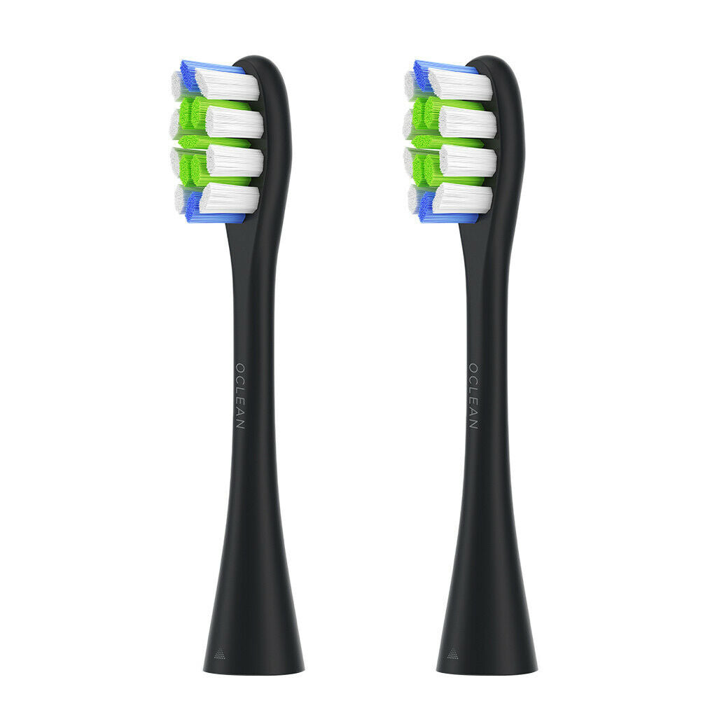 2pcs Sonic Toothbrush Heads Replacement for Toothbrushes Black_Multi Color