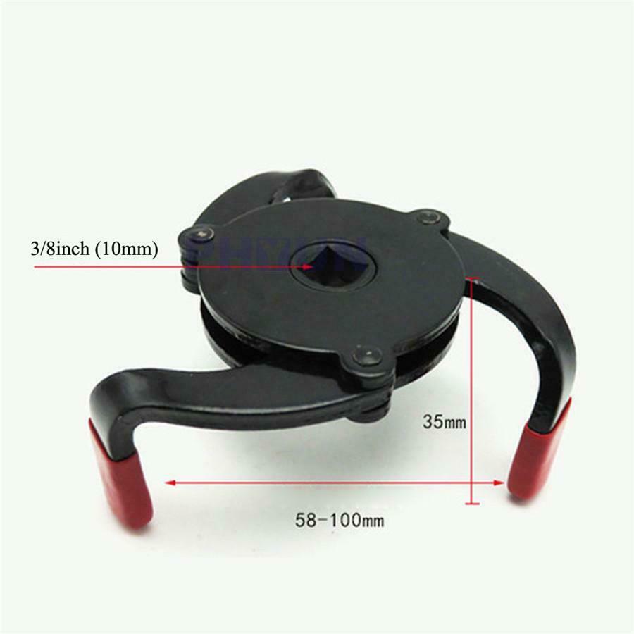 3 Jaw Oil Filter Wrench Tool Removing Car Truck Heavy Duty Oil Filters 55-100mm