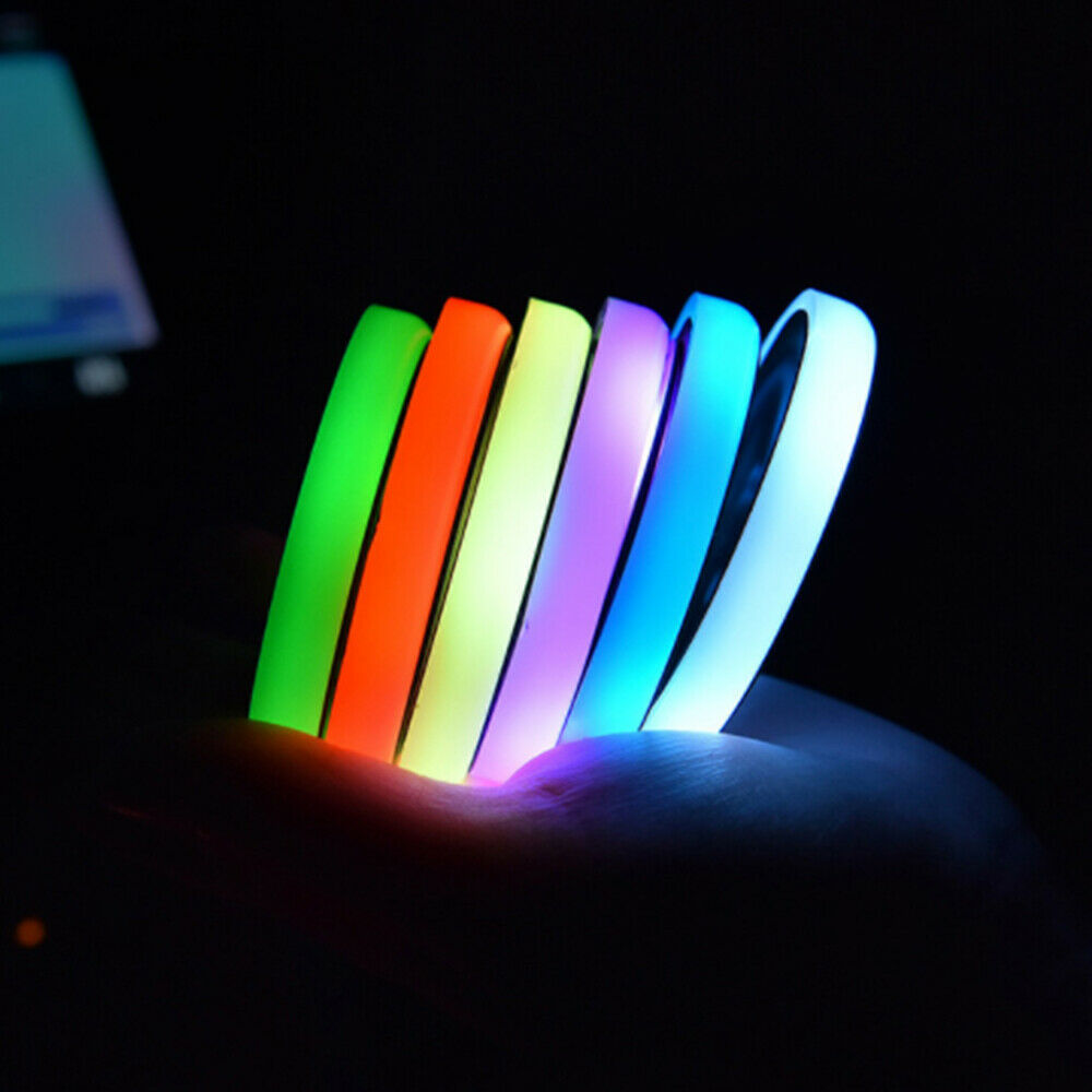 LED Car Cup Holder Light Mat  USB Colorful Atmosphere Lights  Room Decoration
