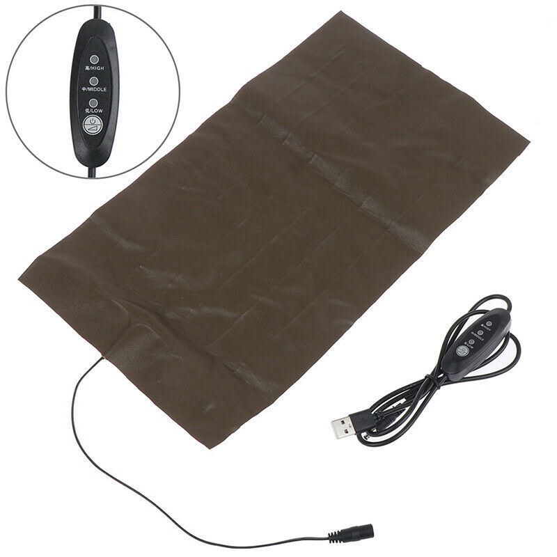 20x35cm 5V 2A USB Pet Warmer Pad Heating Seat Electric Cloth Heater Adjusts1 Pb