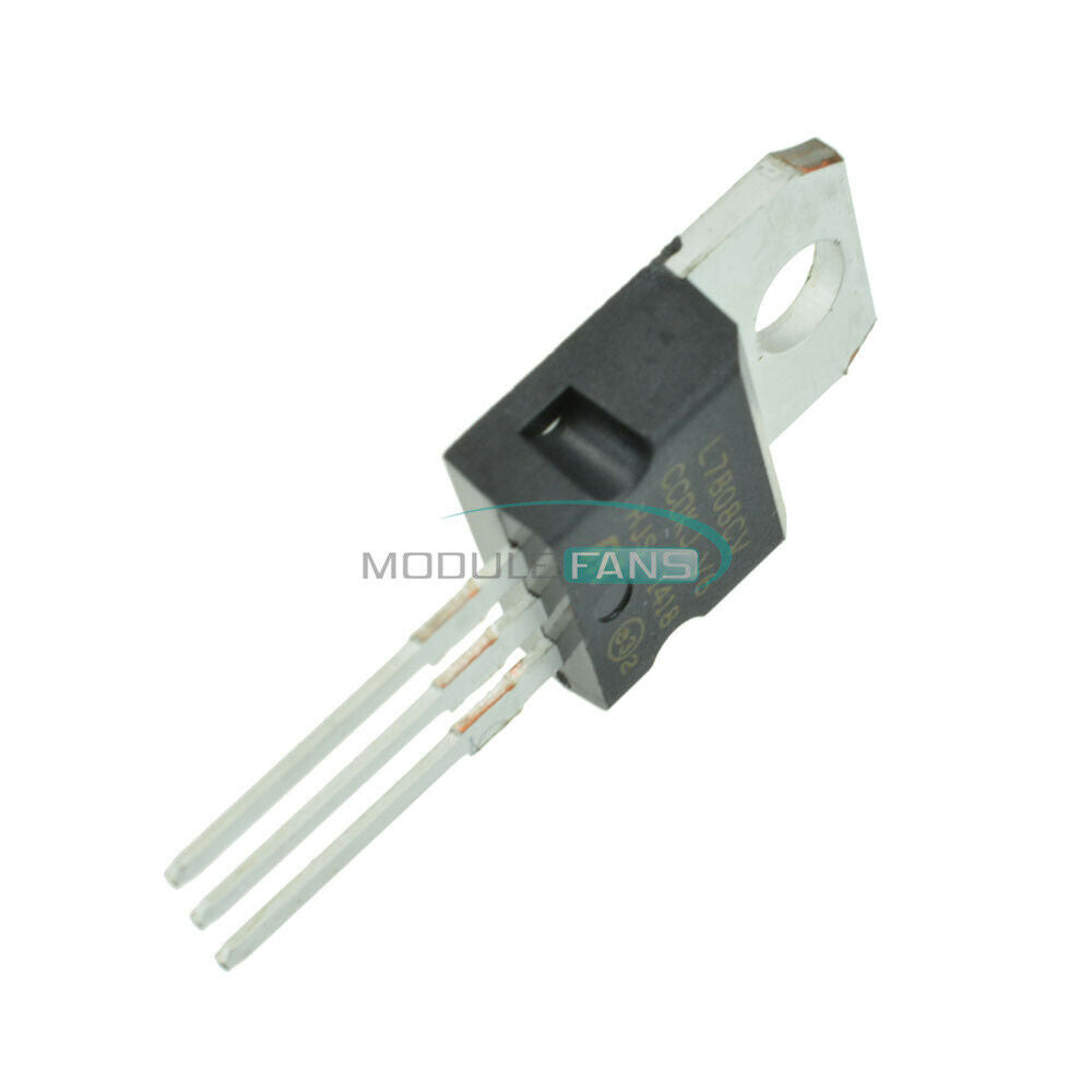 10PCS IC L7808 7808 L7808CV TO-220 ST Voltage Regulator L7808