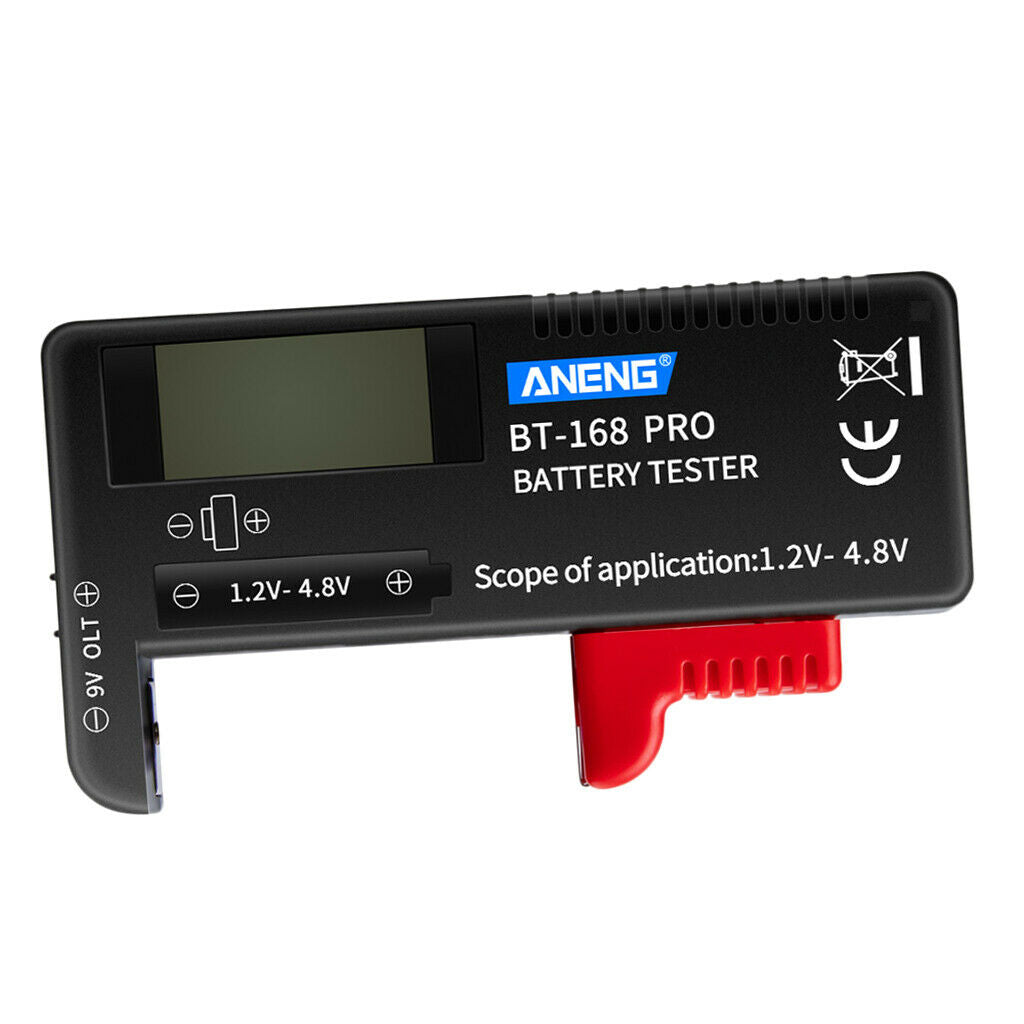Instant Digital Battery Capacity Tester Easy to Read for D C AA AAA Button