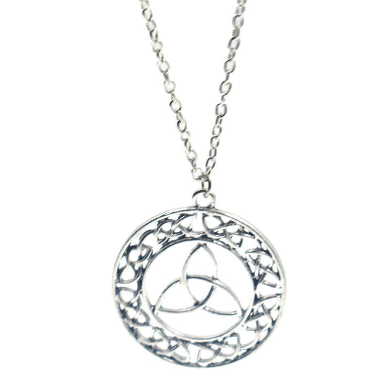 Viking Celtic Knot Pendant Amulet Religious Trinity Necklace Jewelry For Unisex