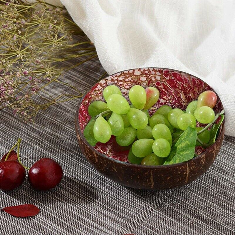 2PCS Coconut Bowls, Bowl Decoration, Candy & Key Storage Bowl Home DecoratioI2R6