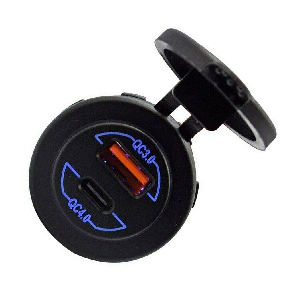Car Charger Socket Quick Charger USB Type C Socket for Car Truck Boat new