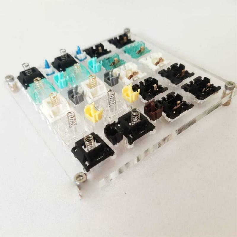 2 in 1 Acrylic Board for Lubricate Switch Mechanical Keyboard-Switch Tester Base