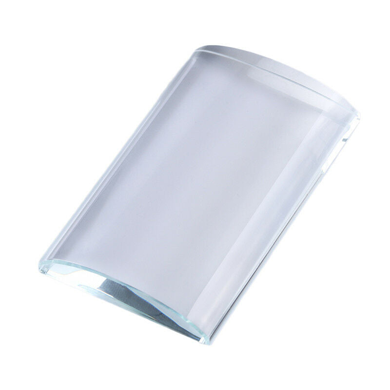 1pc U Type Smooth Curved Tile Eyelash Extension Stand Glass Glue Pallet C.l8