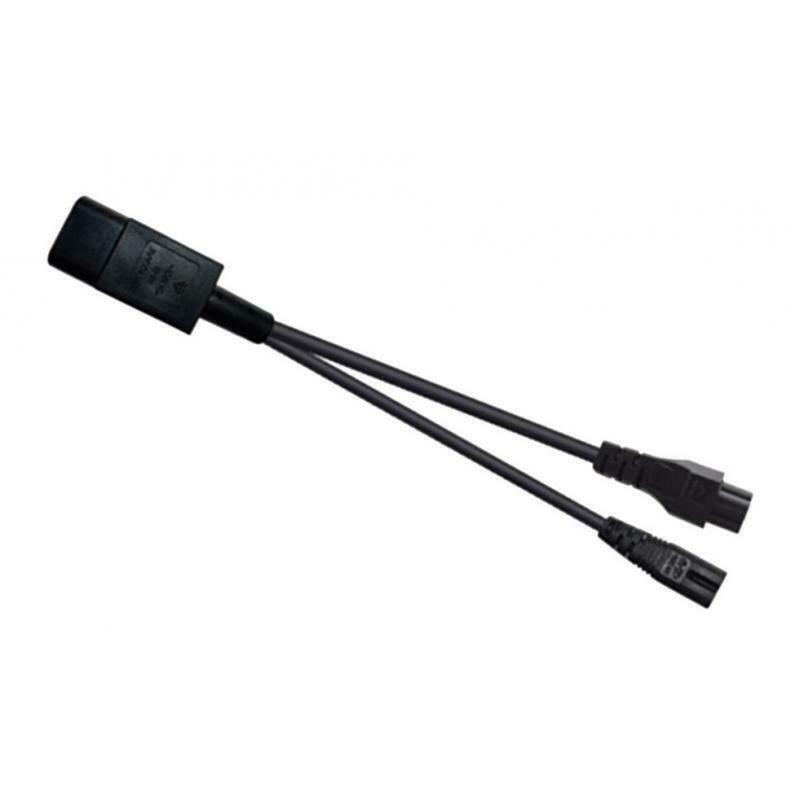 IEC320-C14 TO C7+C5 Splitter Power Adapter Cord Extension UPS Server 350mm