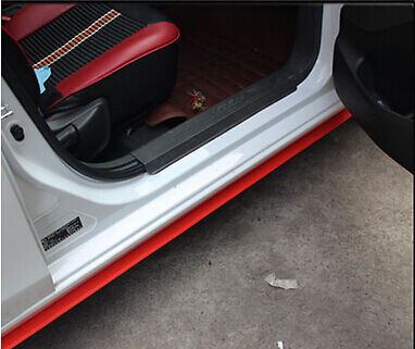 2.5m RED Car Front Bumper Spoiler Lip Kit Splitter Valance Chin Protector Kits