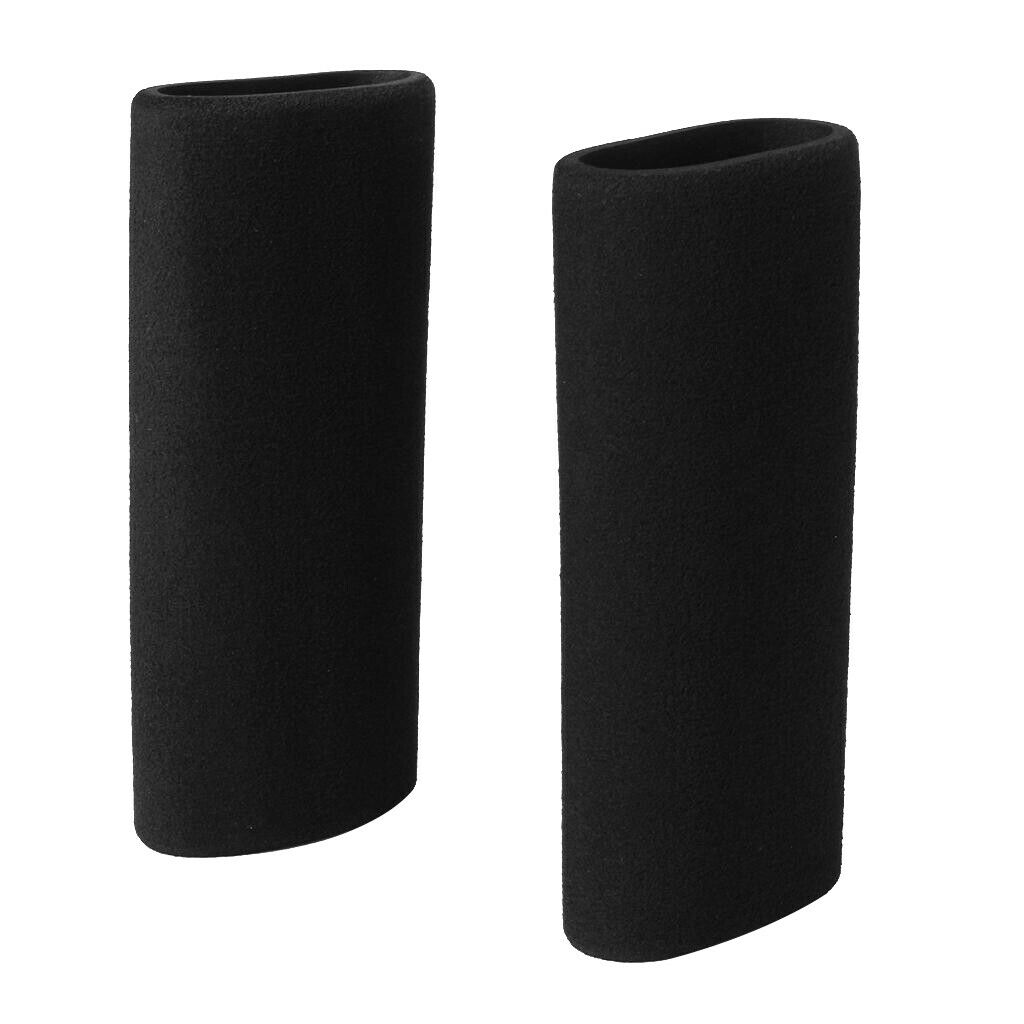 (2) Motorbike Slip On Foam Anti Vibration Comfort Soft Handlebar Grip