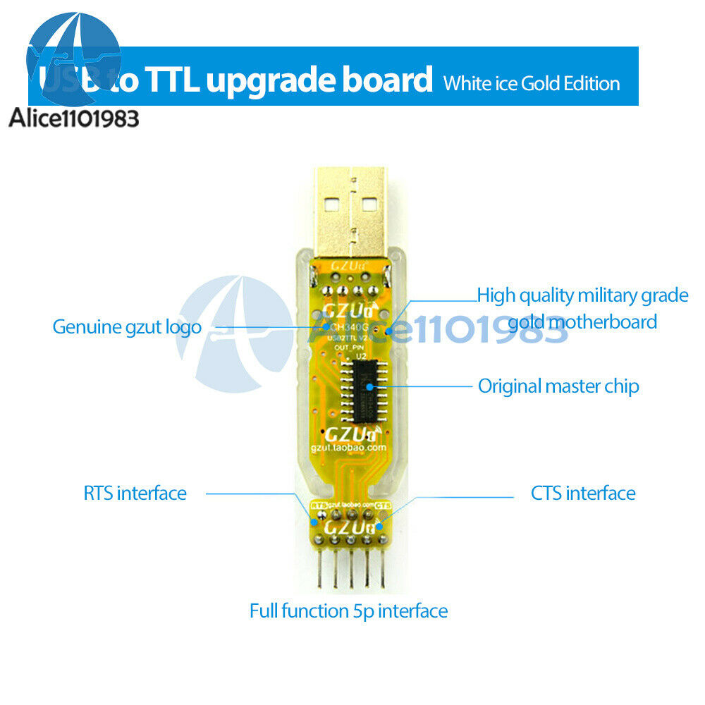 USB To RS232 TTL CH340G Converter Module Upg 5V 3.3V Serial Port Module PL2303