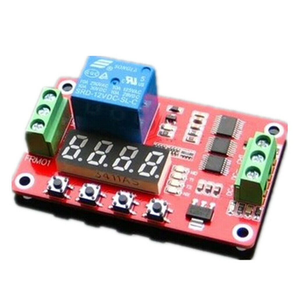 FRM01 12V Multifunction Relay Cycle Timer Module 18 Modes Programmable