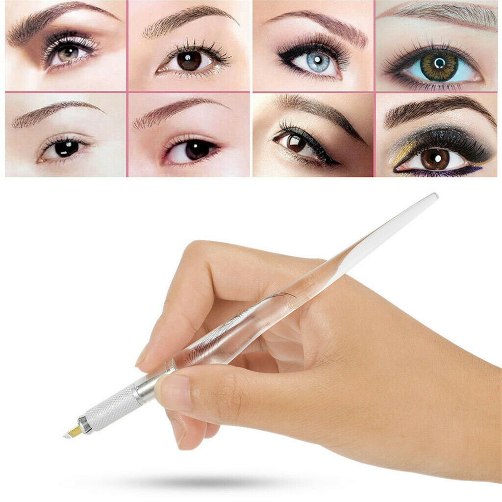 Tattoo Kit Eyebrow Permanent Makeup Microblading Needles PCD Ink Cup Pen
