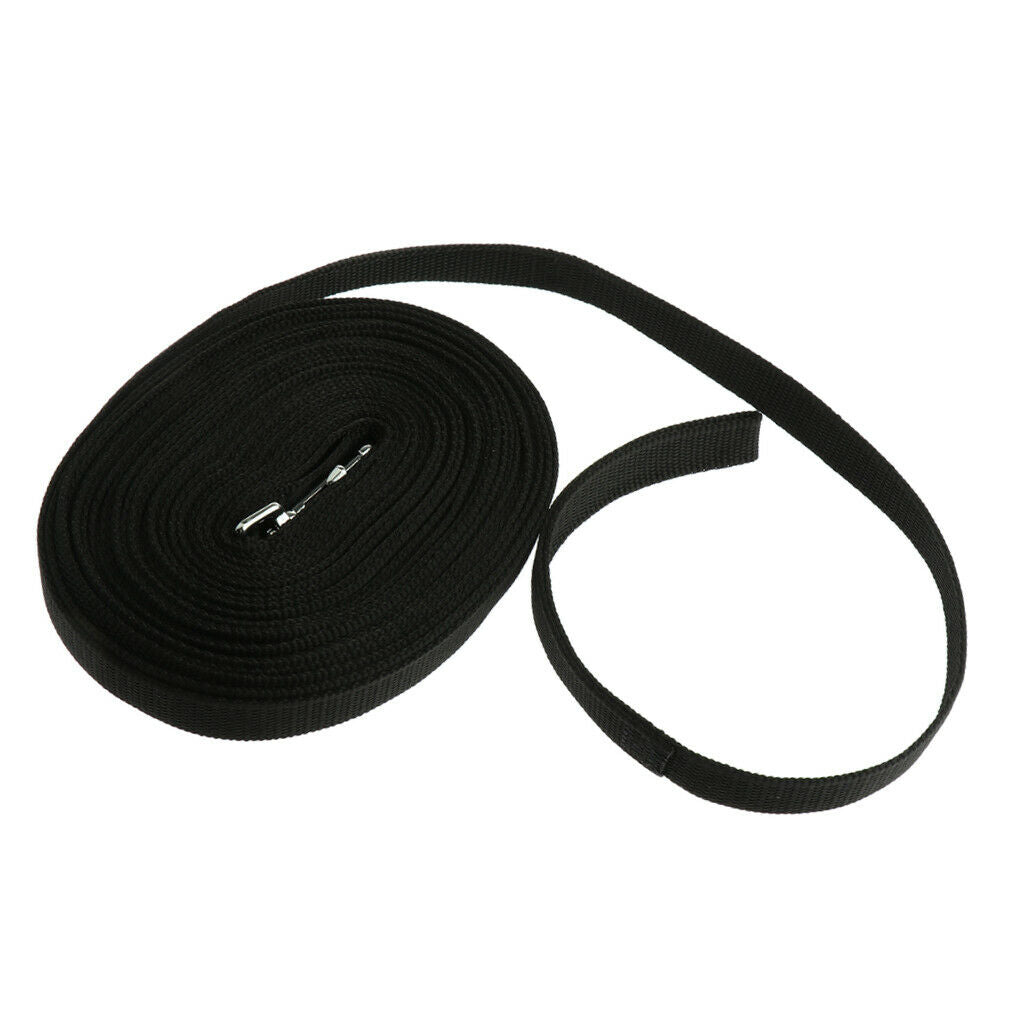 Extra Long Dog Leash Rope Small Large Dog Training Ropes Black-15 meters