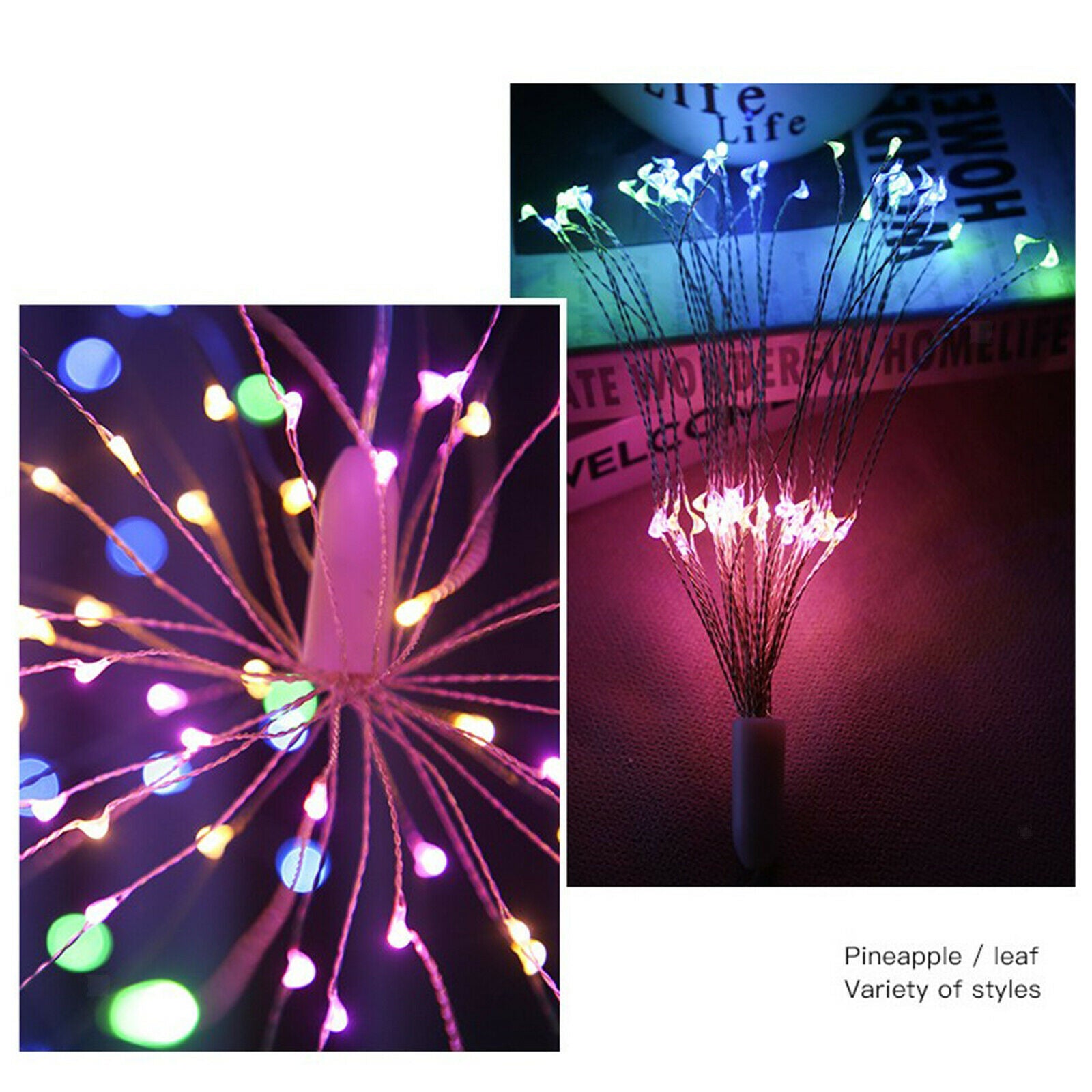 Dimmable USB LED String Lights with Remote IP64 Decor Patio Bouquet Shape 200