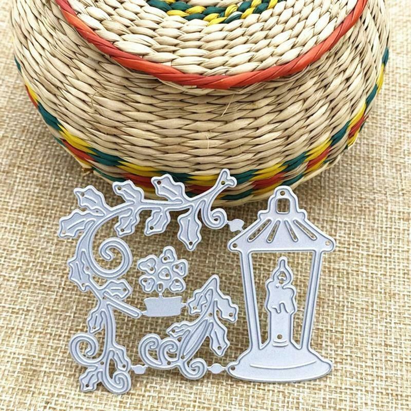 Vine Candlestick Lamp Carbon Steel Cutting Dies DIY Scrapbooking Photo Album