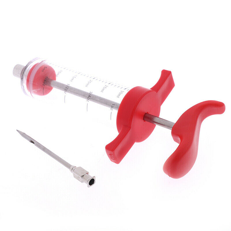Food Flavor Seasoning BBQ Meat Syringe Marinade Injector Kit  for Pork Ch.l8