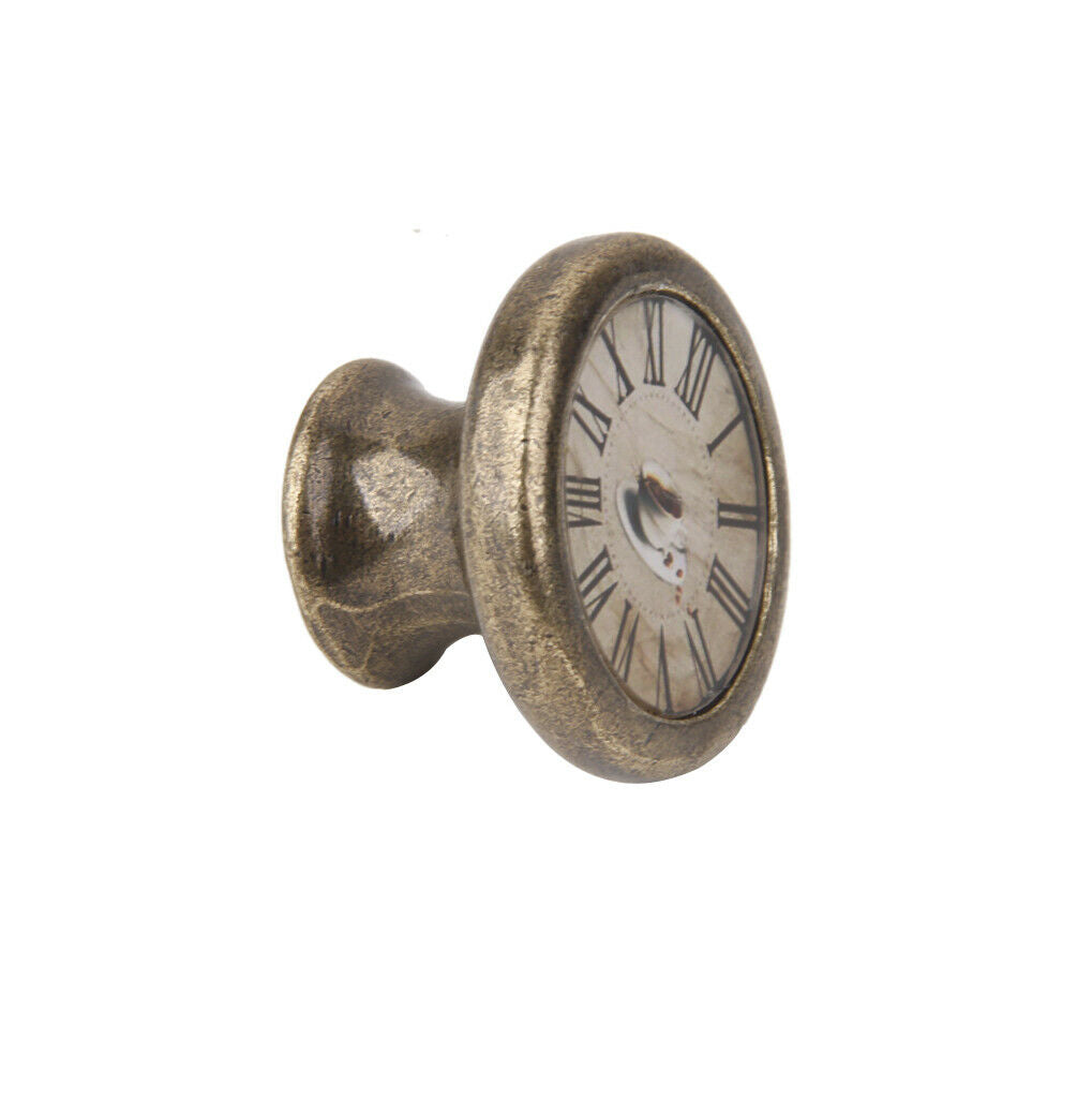 Brass Wardrobe Cabinet Pull Knob Zinc Alloy Furniture Hardware 36mm Dia 02 Decor