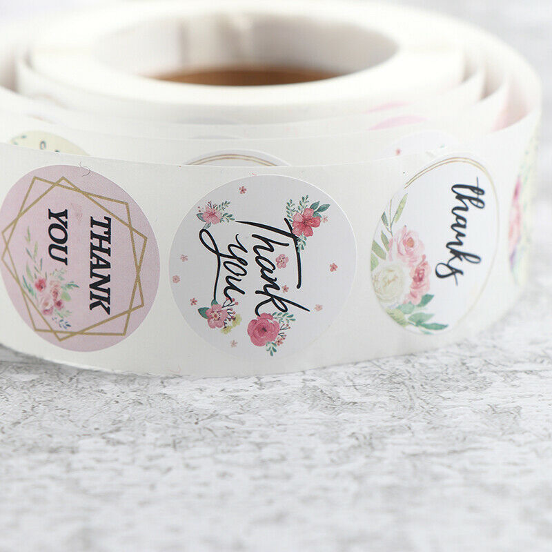 500pcs/Roll Thank You Stickers For Your Purchase Business Wedding Labe.l8