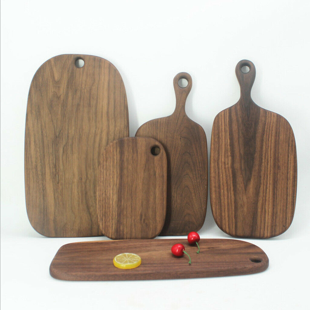 Walnut Wood Cutting Board with Handle Kitchens Chopping and Serving Tray #2