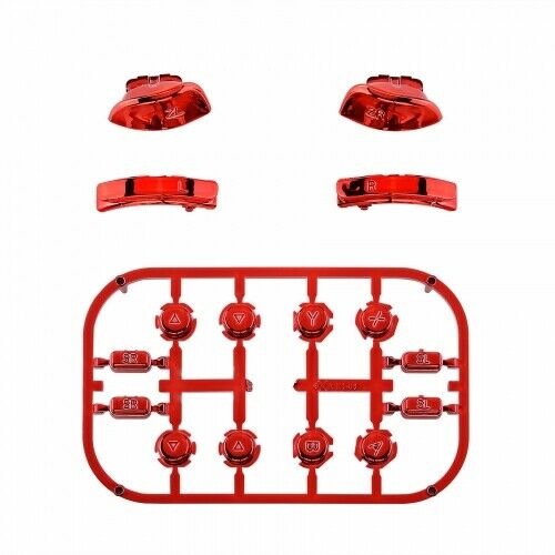 Full button set for Nintendo Switch Joy-Con controller - Chrome Red | ZedLabz