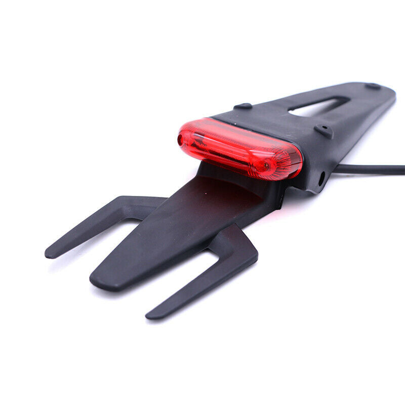 Retro Off-road Dirt Motorcycle Red Trident Style  Rear Fender Brake Tail Light