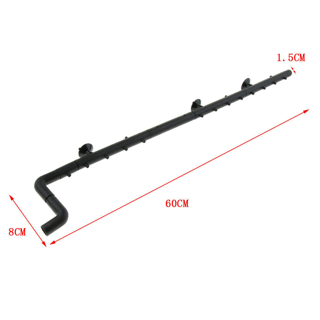 60cm Outflow Pipe Plastic Aquarium Rain Spray Bar Unit - Fish Tank