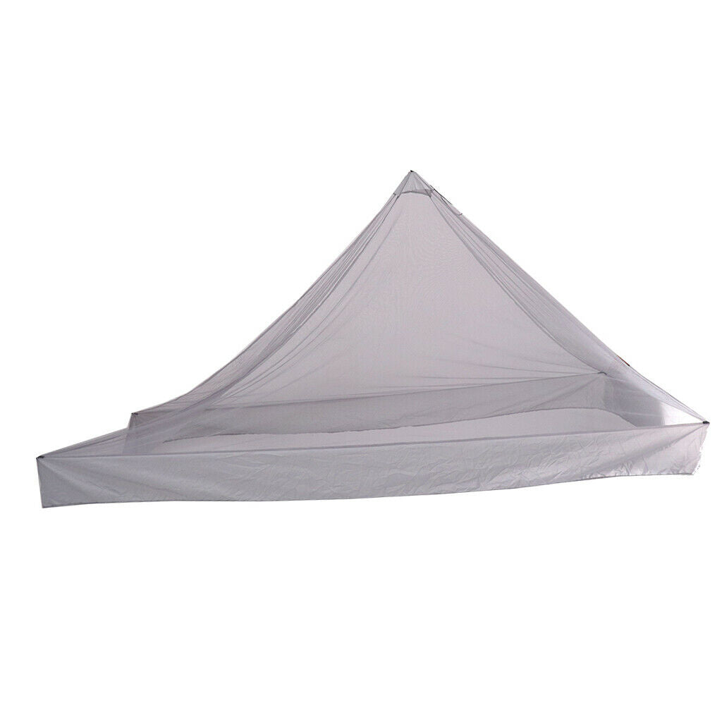 Portable Travel Camping Hammock Mosquito Net Tent Sleeping Canopy Gray