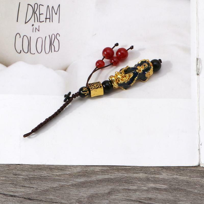 Thermochromic Pixiu Keychain Pendant Creative Crafts Men's Car Keychain
