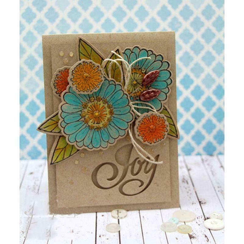 Joy Word Metal Cutting Dies Stencil Scrapbooking DIY Album Stamp Paper Cards