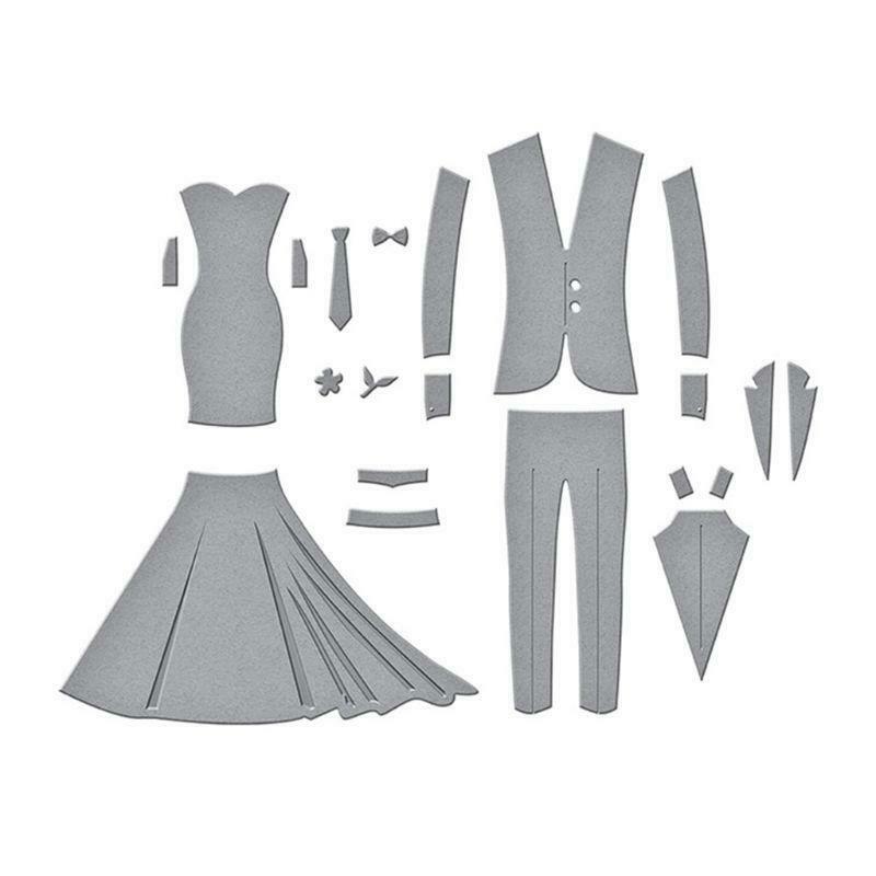 Diycraft Metal Paper Cutting Dies Cut Die Mold Bride And Groom Wedding Dress