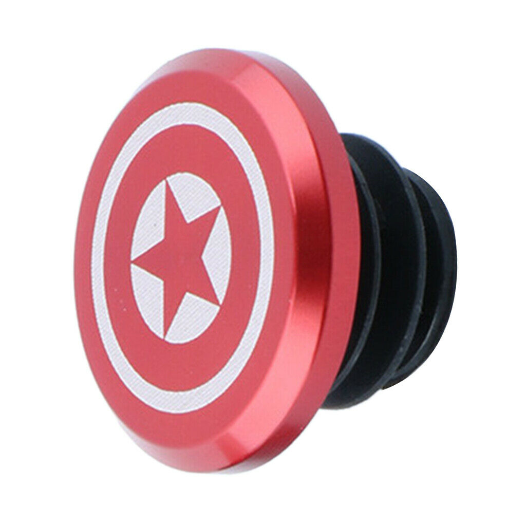 1 Piece Alloy Bicycle Bike Handlebar End Plugs Bar End   Red B