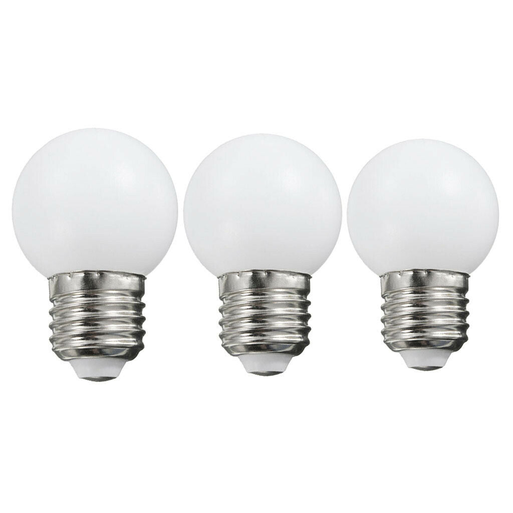 3x E27 1W 2W 3W Globe Bulb Lamp Energy Saving LED Golf Ball Light Long Life