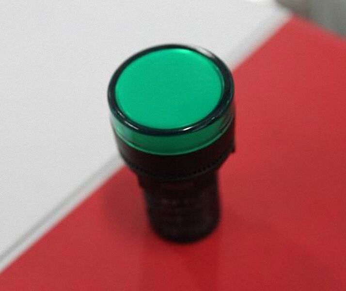 5pcs 220V 22mm Green LED Indicator Pilot Signal Light Lamp [M1]