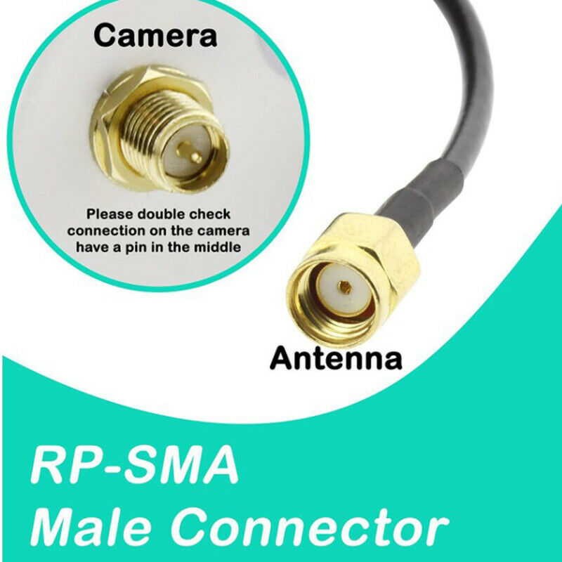 1pc 2.4G Dual Band pole antenna SMA Male/RP SMA Male with Magnetic ba.l8