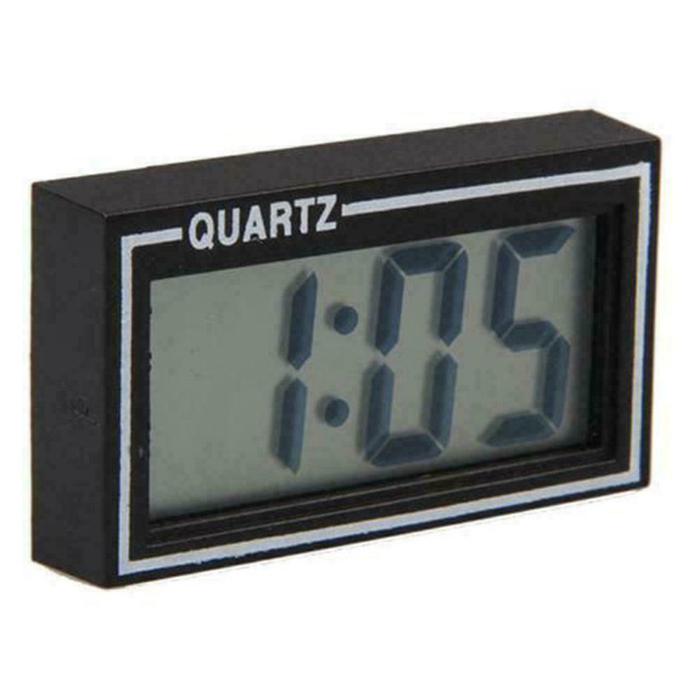 Auto Car Small Clock Digital LCD Screen Table/desk Dashboard Date Time Y1K5