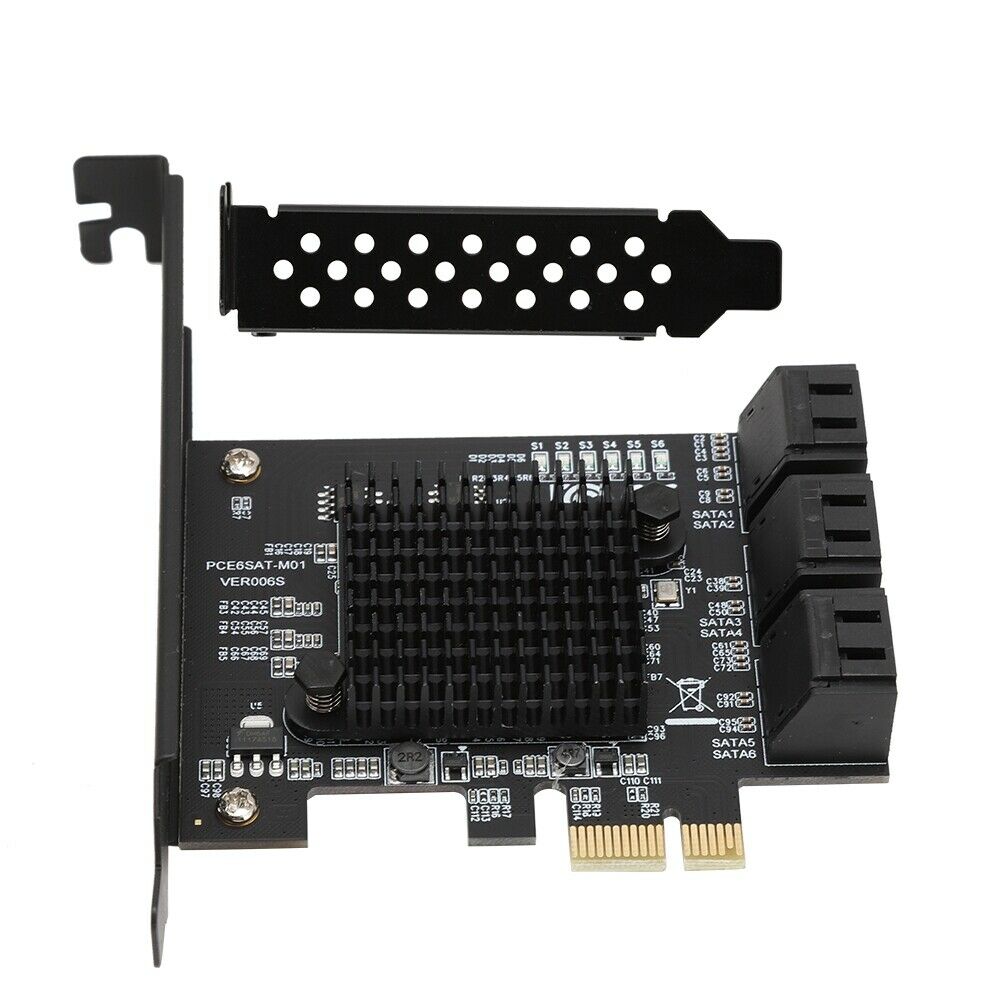 6-Port SATA 3.0 PCI Express Expansion Card Board Adapter for SATA 6G 3G 1.5G HDD