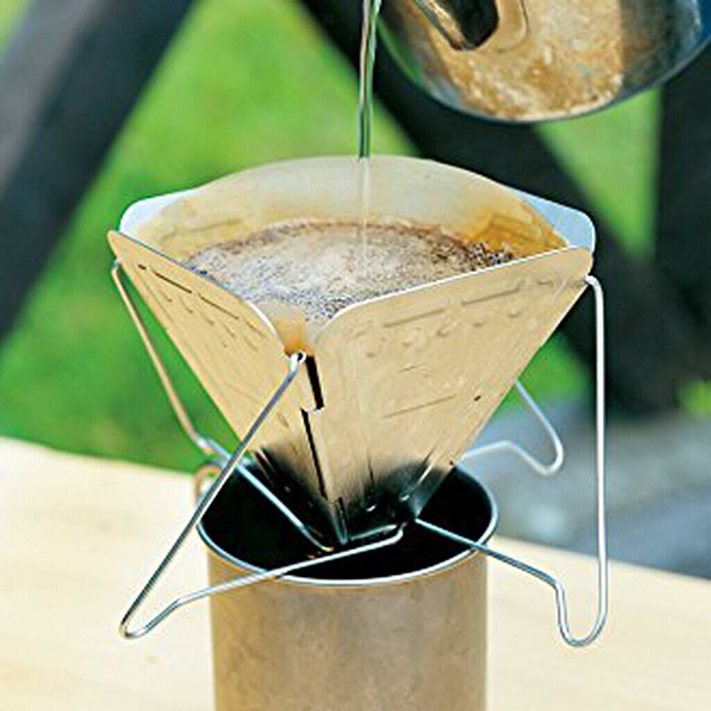 Portable Outdoor Coffee Filter Stand Folding Coffee Drip Easy to Carry 10cm