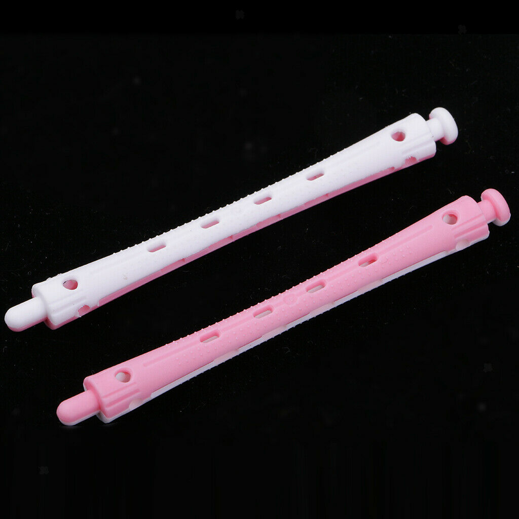 24 x Hair Perm Rods Hair Curler Set DIY Hair Styling Hairdresser Accessories