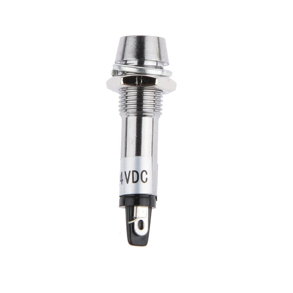 20Pack 24V DC 8mm Indicator XD8-1 Led Power Signal Lamp Bulb Red + Green