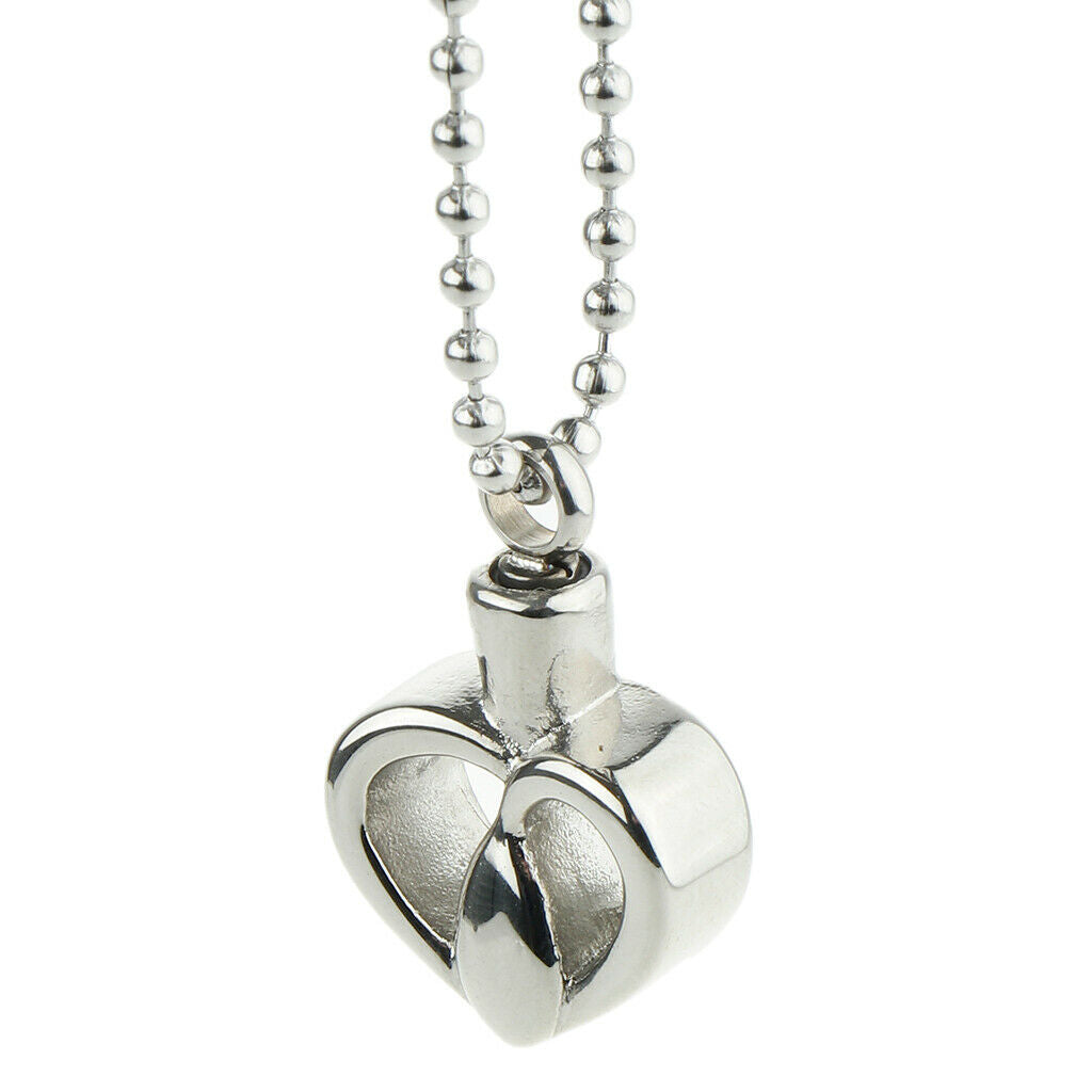 Stainless Steel Urn Pendant Memorial Necklace Pet Memorial Jewelry Style 5