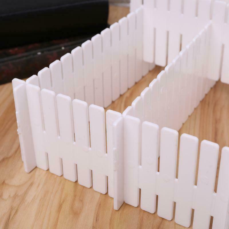 8pcs Adjustable Clapboard Drawer Divider Partition Storage Organiser Wardrobe