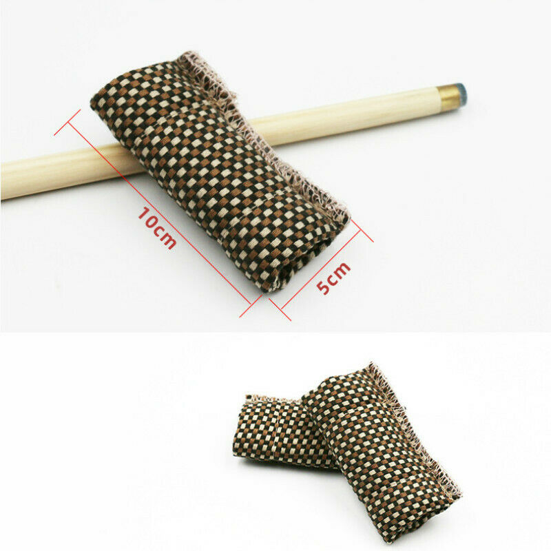 2PCS Pool Billiards Cues Polish Sleeve Cloth Towel Cleaner Polisher Slicker New