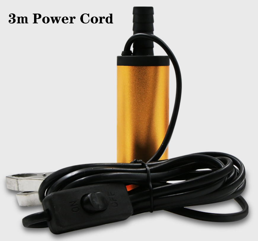Portable DC Oil Pump Small Detachable Water Pump Filter Submersible 24V 1pcs