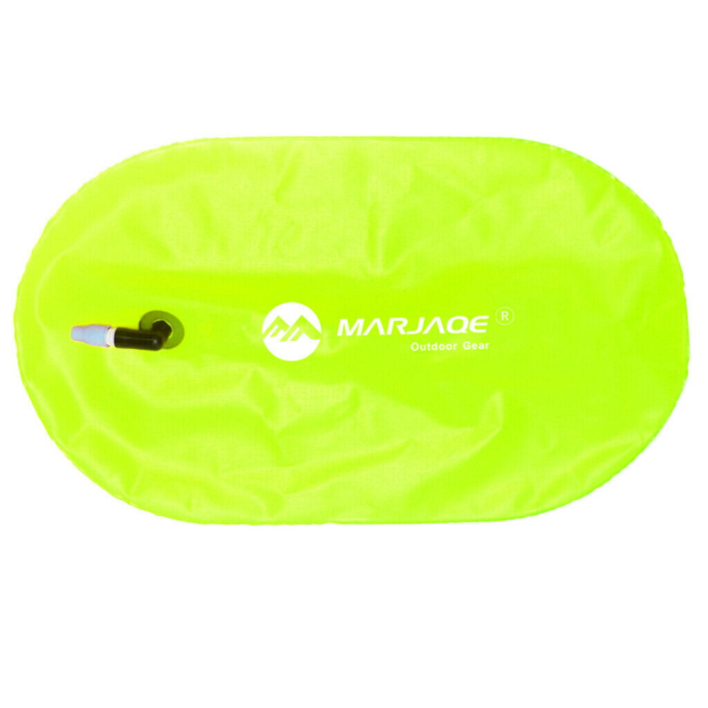 High Viz Fluo Yellow Inflatable Swim Buoy Tow Float Air Bag for Wild and Open