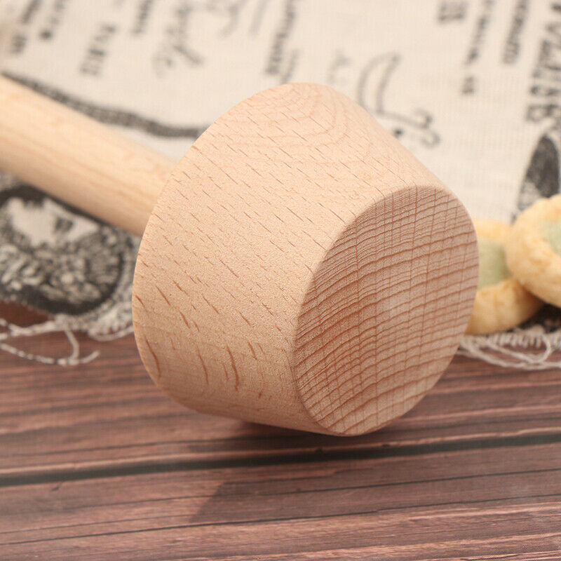 Wooden Pastry Pusher Egg Tart Double Side Tamper Pastry Pusher Eggtart Mo.l8