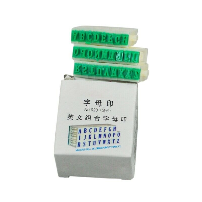 Detachable 26-Letters English Alphabet Plastic Stamp Set Z3N9