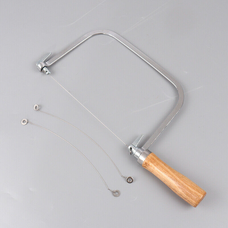 Wooden Stainless Steel String Cutter Saw With 2 Strings For Diy Soap Candle BDA